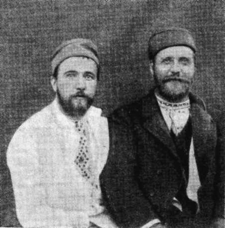 А. А. Белопольский в  1896 г.   на Амуре в день солнечного затмения (слева - А. Р. Орбинский).