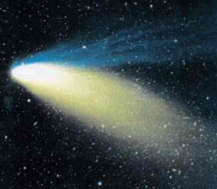 Фотография кометы Хейла-Боппа. Видны голова и два хвоста В.П. Романенко, 1-метровый телескоп САО РАН