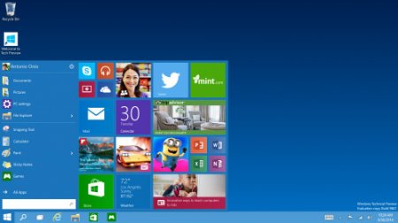 Windows 10 анонсирована вместо Windows 9
