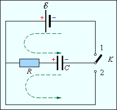 Цепи зарядки и разрядки конденсатора 