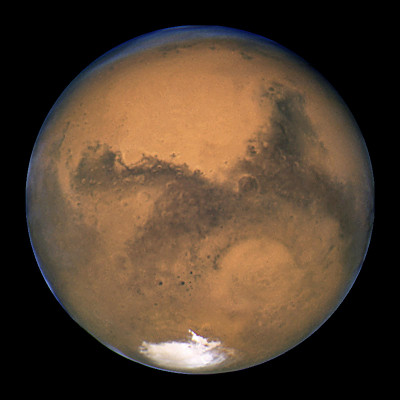 Снимок планеты Марс телескопом Хаббл 23 авг. 2003 года