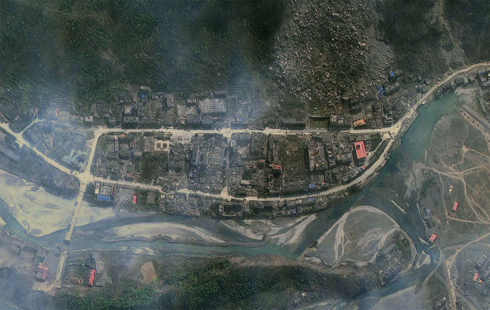 Вид с воздуха на Бэйчуань